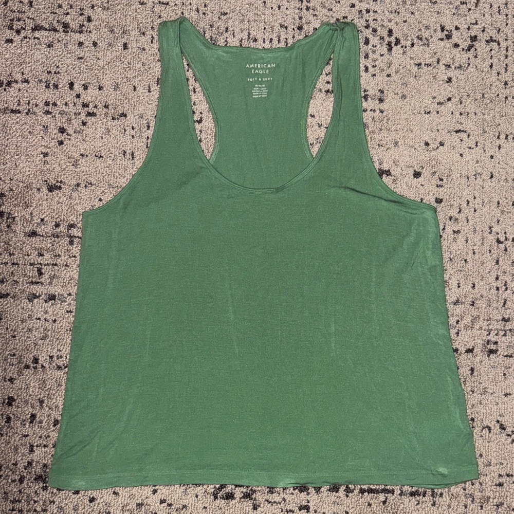 ☀️American Eagle Women’s Soft & Sexy Racerback Tank Top - M ☀️🛫☘️